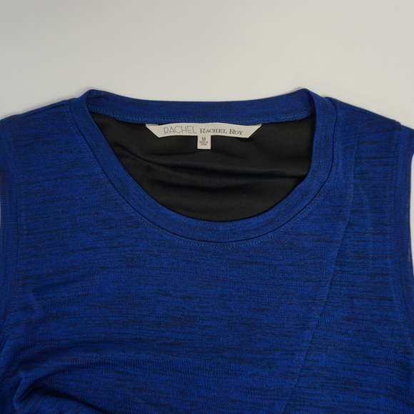 RACHEL Rachel Roy Sleeveless Draped Wrap Dress M - Picture 6 of 8